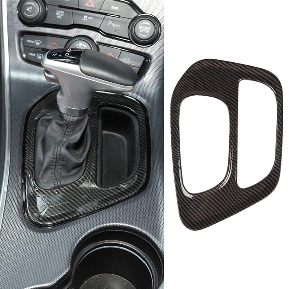 Furulu Car Center Gear Shift Panel Cover Decoration Trim For Dodge Challenger 2015-2023