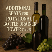 Vintage Shop Additional Seats for Rotational Bottle Drainer Tower (#4807)