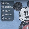 thumbnail image 4 of Disney Mickey Mouse Classic Pose Distressed Light Blue Heather Men's T-Shirt (Medium), 4 of 9