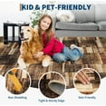 thumbnail image 5 of Memoryfield Washable 2' x 6' Runner Rug, Foldable Geometric Printed Carpet, Soft Low Pile Abstract Floor Mats, Non Shedding Floor Covering for Bedroom Living Room, Brown, 5 of 6