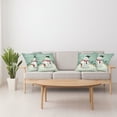 thumbnail image 4 of Ambesonne Christmas Throw Pillow Cover 4 Pack, Xmas Winter Theme, 20", Almond Green Eggshell, 4 of 6