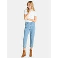 thumbnail image 2 of The Pioneer Woman Embroidered Straight Skinny Jeans, 25” Inseam, Women’s, 2 of 5
