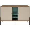 thumbnail image 3 of Manhattan Comfort Joy Wine Rack Serveur en Bleu et Blanc Cassé, 3 of 12