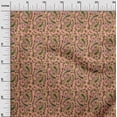 thumbnail image 2 of oneOone Silk Tabby Fabric Leaves|Floral & Paisley Block Print Sewing Fabric BTY 42 Inch Wide, 2 of 4