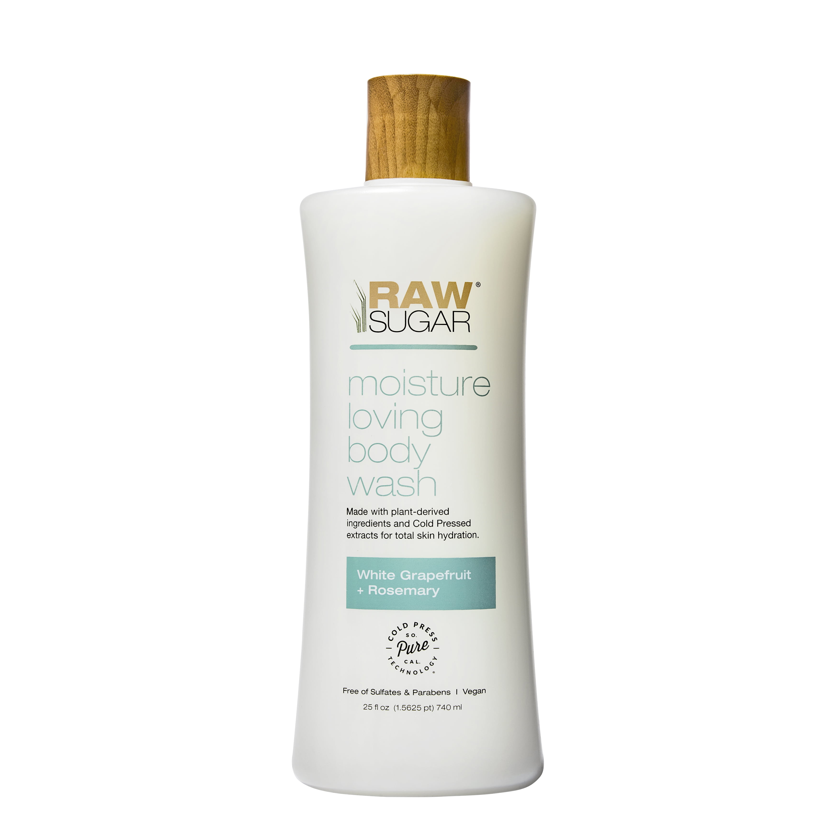 Raw Sugar Moisture Loving Body Wash White Grapefruit + Rosemary 25 fl
