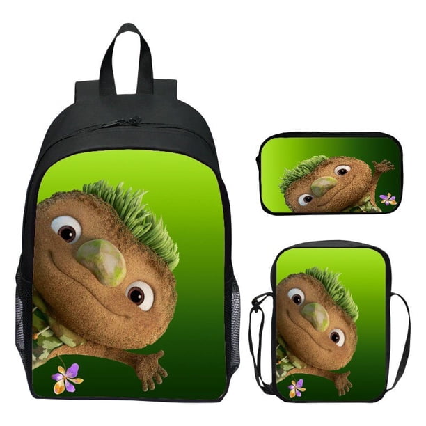 ELI 152 Mochila de película de dibujos animados de ciudad para niño y niña, mochila escolar primaria y de mediana edad, bolso de hombro de viaje para computadora portátil, 3 piezas / juego zhangyuxiang unisex
