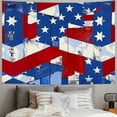 thumbnail image 2 of Orinice Stars Stripes Tapestry Wall Hanging Unique Style Graphic Tapestries Home Decor for Living Room Bedroom Apartment Farmhouse Dorm 50x40inch, 2 of 6