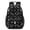 Bat and Sun Gothic Pattern, variant on Sun and Moon Gothic Pattern 17" Waterproof Oxford School Backpacks for Teens, S-Shape Padded Straps, for School, Travel, Hiking, Camping