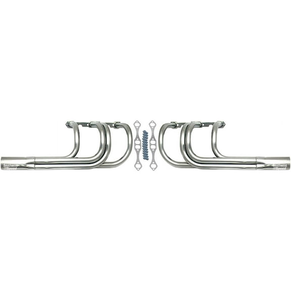 Southwest Speed Ceramic Hot-Coated Classic T-Bucket Headers For Small Block Chevy 262-400 Engines,Street Rod,Hot Rod,Rat Rod,Nostalgia,Vintage