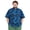 Blue Tropical, variant on BRISIRA Mens Big and Tall Hawaiian Shirt, Short Sleeve Button Down Tropical Beach Shirt 4XLarge