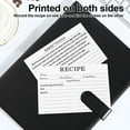 thumbnail image 3 of 100 Pcs Recipe Cards Double Sided Recipe Card Set Portable Recipe Cards Blank Recipe Cards to Write in Your Own Recipes for Bridal Shower and Weddings 16x11cm, 3 of 8