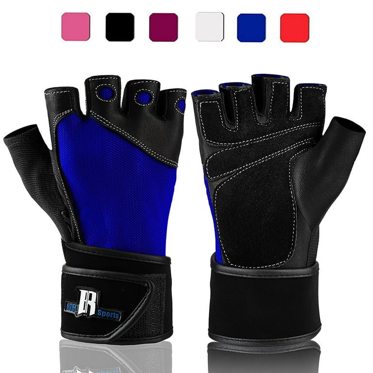 RIMSports Weightlifting Gloves with Wrist Wrap Support for Gym and