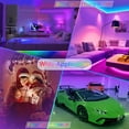 thumbnail image 4 of AlexTong Ultra Long 100ft LED Rope Lights Full Color |Dimmable & Color Changing RGB LED Strip Lights|24 Volt Flexible LED Lights for Bedroom,Family,DIY, 4 of 7