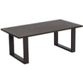 thumbnail image 2 of Pemberly Row Contemporary Aluminum Frame Coffee Table in Brown, 2 of 2