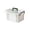 E, variant on 1pc Multi-Layer Clear Home Medical Storage Box, Large Capacity Portable First Aid Organizer with Compartmentalized Layers, Transparent Gray Two-Tier Medicine Box for 1-2 People