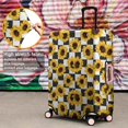 thumbnail image 4 of Black White Checker Sunflower Pattern Luggage Cover Fashion Suitcase Cover Baggage Covers Fit 25-28 Inch Luggage (Go Travel), 4 of 5
