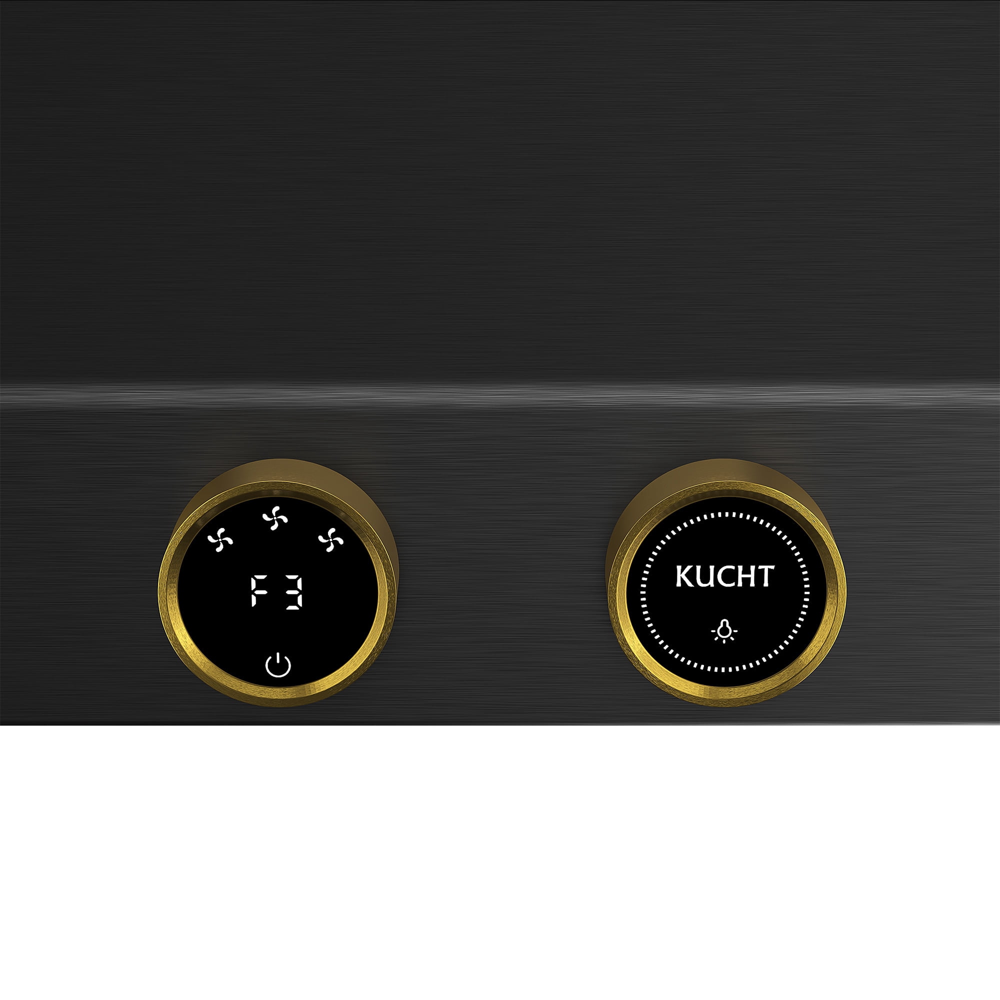 36 in. 900 CFM Under Cabinet Range Hood in Titanium Stainless Steel with Gold