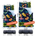 thumbnail image 6 of AOLOA Personalized Toddler Nap Mat for Daycare, Custom Name Kids Sleeping Bag with Pillow and Blanket for Preschool Kindergarten, Dark Blue Dinosaur Design Nap Mats Easy Carry, 6 of 8