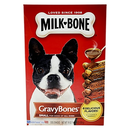 Milk Bone Gravy Bones Small for Dogs of All Sizes, 19.0 OZ