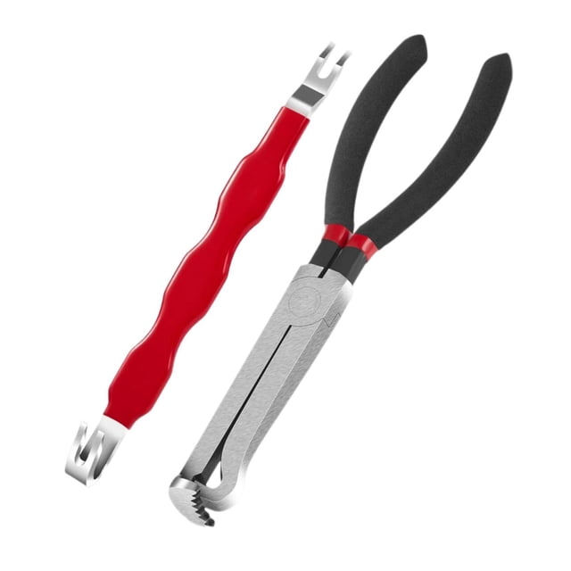 Desconexión eléctrica alicates Conector eléctrico Separador Herramientas automotrices para alambres y mangueras de manejo de trabajadores de fábrica Rojo recto