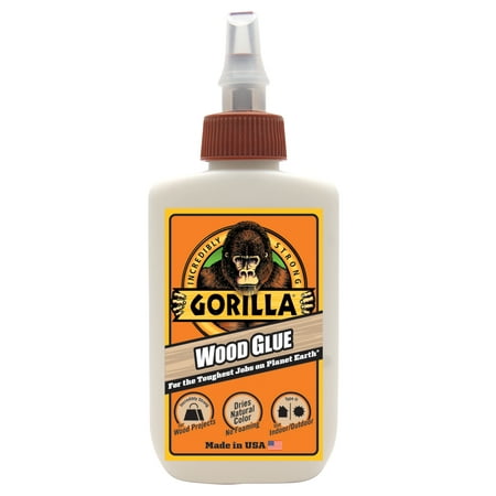 Gorilla Wood Glue Natural Wood Color, 4 ounce Bottle