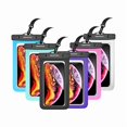 thumbnail image 1 of wonima02 6 Pack Waterproof Phone Pouch : Floating Water Proof Dry Bag Case with Lanyard - Underwater Universal Clear Cellphone Holder Large Protector for iPhone Samsung Galaxy for Beach Pool Swimming, 1 of 1