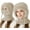 Beige, variant on 3 in 1 Beanie Hat with Scarf and Mask,Womens Knit Beanie Hat Fleece Lined Winter Scarf Mask Set Snow Caps