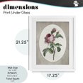 thumbnail image 4 of Stupell Industries Shabby Chic Vintage Rose within Oval White Framed Print Under Glass, 17 x 21, by Lettered and Lined, 4 of 8