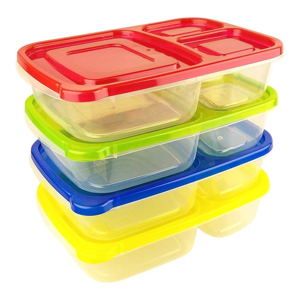 Green Direct 3-Compartment Lunch Boxes Meal Prep Containers / Food