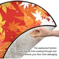 thumbnail image 3 of Coolnut Maple Autumn Leaves Christmas Tree Mats Waterproof Tree Skirt, Japanese Fall Leaf Xmas Tree Stand Tray Mat Floor Protector Pad for Holiday Party Decoration, 28.3", 3 of 6