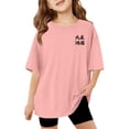 thumbnail image 6 of Children Girls Da Zhang Hong Tu Graphic Short Sleeve T Shirts Kids Summer Oversized Tops Casual Crewneck Tees 3-14 Years, 6 of 8