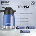 thumbnail image 2 of Cosmo Stainless Steel Thermal Carafe With Lid - 600ml, Blue | Double Walled Vacuum Insualted Coffee Tea Carafe - Heat & Cold Retention, Durable, Reusable, 2 of 5