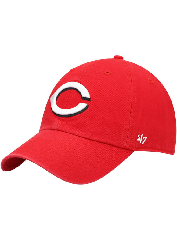 Men's '47 Red Cincinnati Reds Clean Up Adjustable Hat - OSFA
