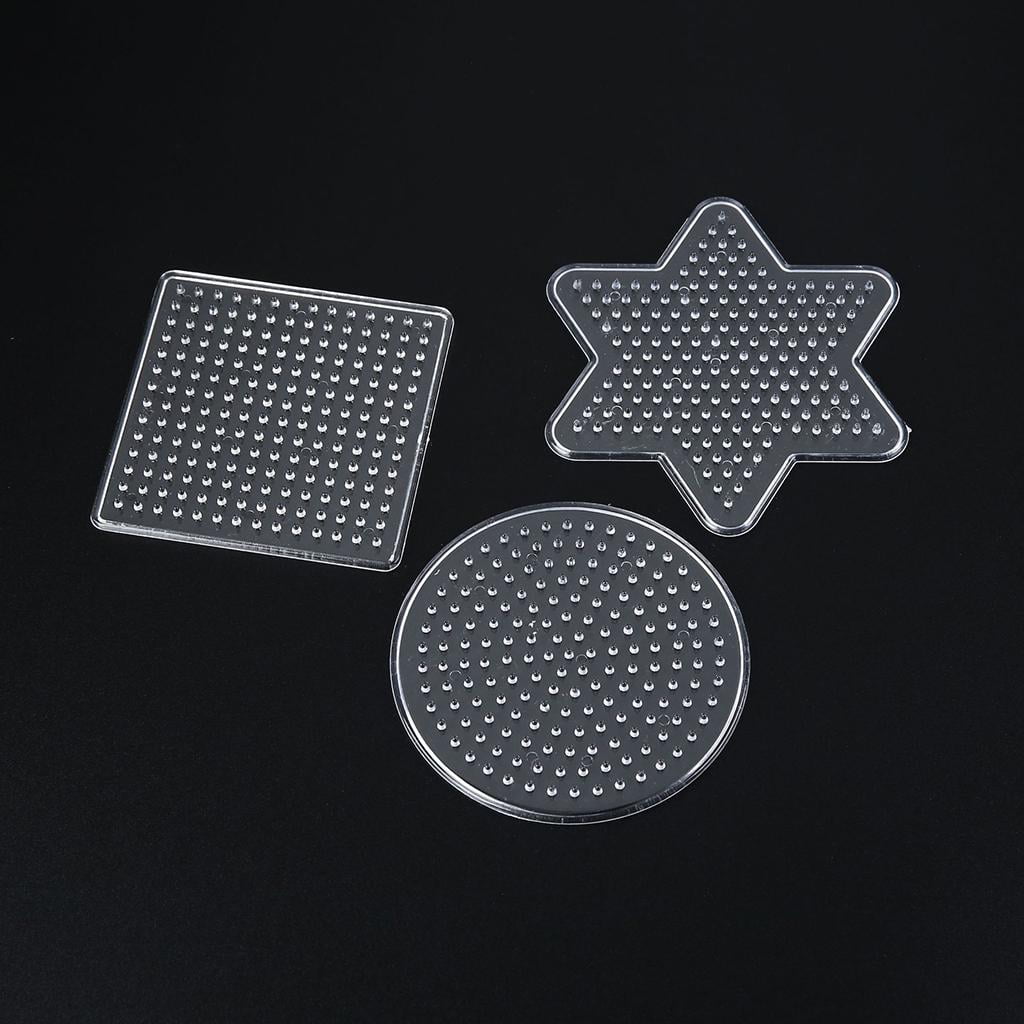 GUOOL 5mm 13 Shapes Plastic Template Beads Boards Christmas Gifts for Kids Craft Beads Premium Material Toys Widely Use with Beads Tweezers Small