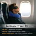 thumbnail image 5 of UNIWELL Travel Pillow for Adults 100% Pure Memory Foam Lightweight Neck Pillows for Sleeping on Airplane Navy Blue, 5 of 7