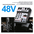 thumbnail image 4 of Audio Sonido Mezclador Con Bluetooth Usb, 48 V Negro, 4 of 5