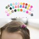 thumbnail image 2 of 90 piezas (multicolor) mini pinzas de pelo de plástico pinzas de pelo de flores para niñas y mujeres Sincero Electrónica, 2 of 5