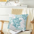 thumbnail image 3 of Throw Pillow Cases Pack of 2 Cozy Fleece ThreeTone Sea Coral Tree Decorative, 3 of 5