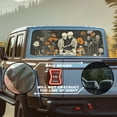 thumbnail image 2 of SEANATIVE Truck Rear Window Decal Removable Perforated One Way See Through Graphic Sticker for Pickup Back Window Valentine's Day Decor, 66.9 x 22.4 Inch, Skeleton Couple Floral, 2 of 7
