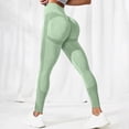 thumbnail image 2 of UngA Anti Cellulite Leggings for Women Seamless Butt Lifting Tummy Control Leggings for Women High Waist Yoga Pants Compression Contour Tights Workout Womens Legging Light Green,M, 2 of 6