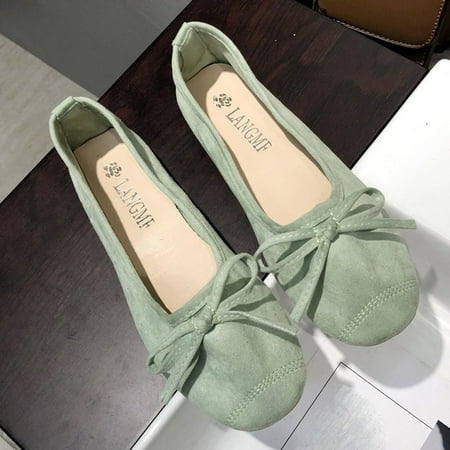 

Cathalem Lime Sandals Women Women s Suede Bow Shallow Mouth Soft Sole Round Toe Casual Shoes Wedges Sandals for Women en Green 8