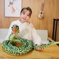 thumbnail image 3 of Juguete de peluche de serpiente gigante realista Casa de los Tesoros Boa Cobra larga, 3 of 4