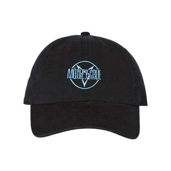 Motley Crue Pentagram Logo Dad Hat Black | Officially Licensed