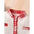thumbnail image 7 of Afdoent Girls Clothes Fashion Christmas Girls Holiday Dress Elegant Long Sleeve Top And Plaid Skirt Two Piece Outfit For And Party Celebrations 9-10 Years, 7 of 7