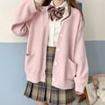 thumbnail image 2 of Womens Japanese Cute Knitted Cardigan Sweater Long Sleeve Button Down School Jacket Cardigan Sweaters for Women, 2 of 2
