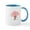 White/Blue Inside, variant on CafePress - Happy Easter Bunny Mother And Chold Under Tre Mugs - 11 oz Ceramic Mug - Novelty Coffee Tea Cup