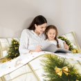 thumbnail image 5 of Manfei Happy New Year Bedding Comforter Set for Kids, Gold Green Christmas Tree Twin Comforter Sets, Santa Claus Gifts Reversible Bedding Set, Microfiber Bedroom Decor, 2-Piece, 5 of 9