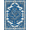 Blue White Gold, Pattern 3, variant on ODIKA Mist Swirls Mythical Swirling Scroll Border Stylized Serpent Refined Structured Stain Resistant Low Profile for Dorm Room, Small Living Apartment