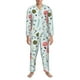 thumbnail image 3 of Balery Cute Flamingo Pijama para Hombre de Dos Piezas con Manga Larga, Conjunto de Dormir y Descanso Suave con Bolsillos-Small, 3 of 7