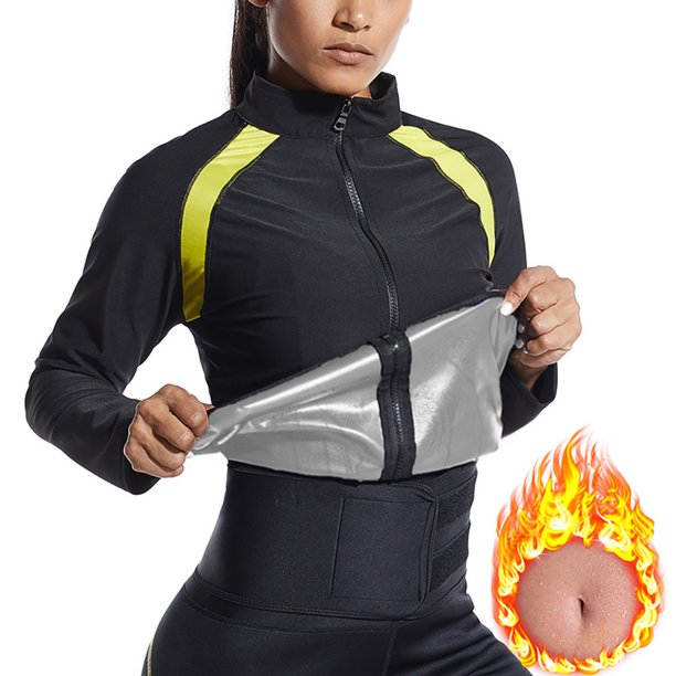 Sauna Suit for Women Gym Workout Fitness Exercise Sweat Sauna Tops